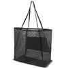 Women's Foldable Mesh Beach Bag - Versatile Shoulder Bag for Shopping and Travel