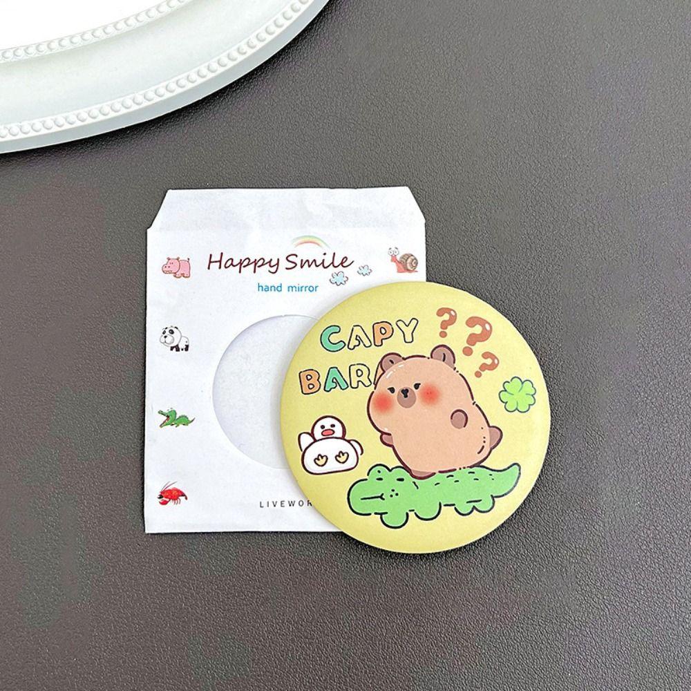 Cute Cartoon Single-sided Mirror Tinplate Cosmetic Mirror Durable Tinkering Mirror  Small Gift