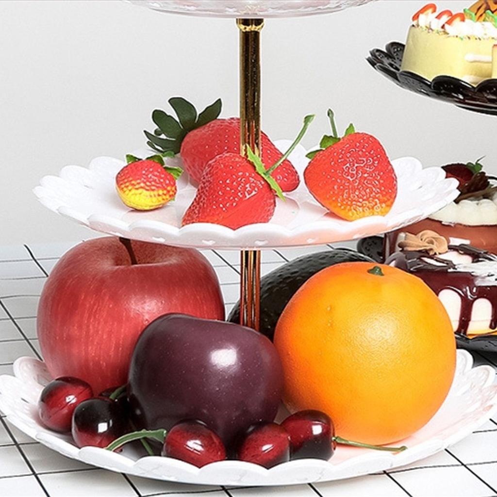 Stylish Tiered Tray Stand for Display for Birthdays Weddings Desserts