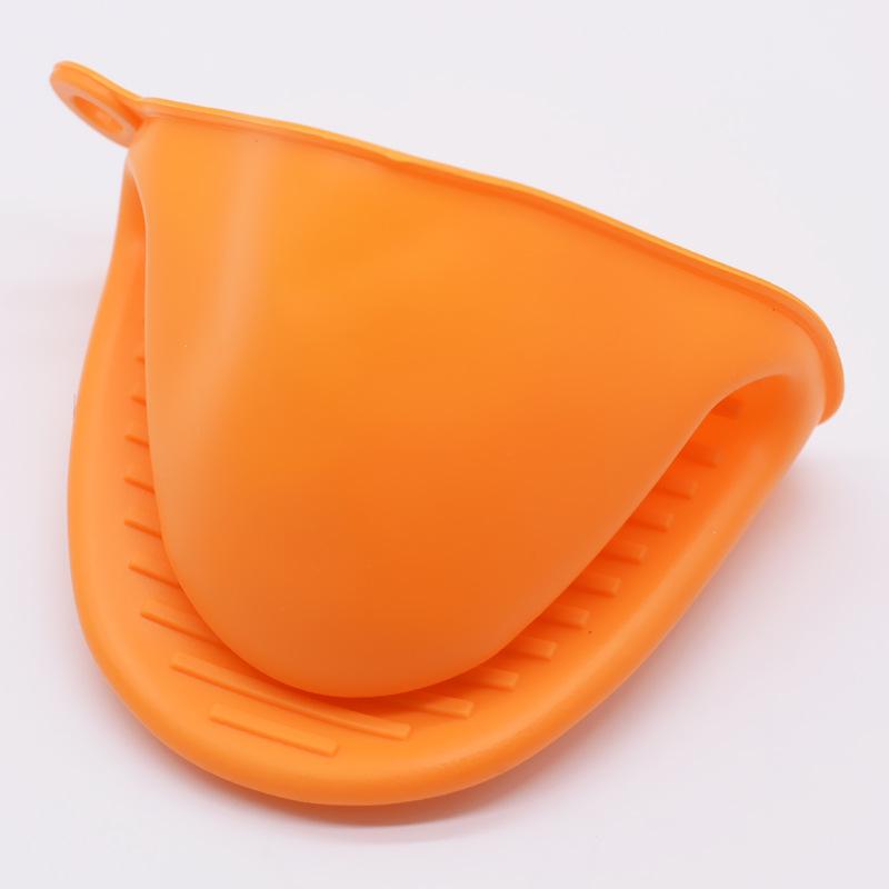 Thickened Heat-Resistant Silicone Oven Gloves - 43g Anti-Scald Microwave Hand Clips 43g Thickened Overstock оранжевый