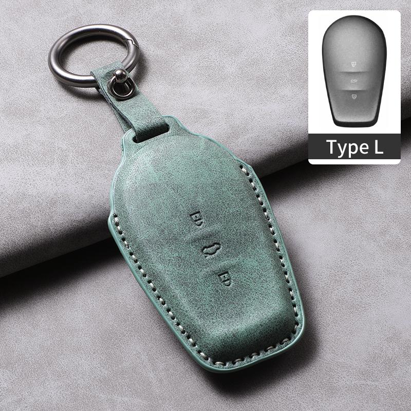 

For Nissan N7 N7 Pro N7Max Leather Car Remote Key Case Cover Car Keychain Anti-Scratch Protector Shell Garnish Accessories