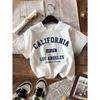 T-shirt da donna estiva California Vintage americano Scollo a O Top Magliette Moda Abbigliamento Los Angeles Femminile Casual Streetwear Top Y2K