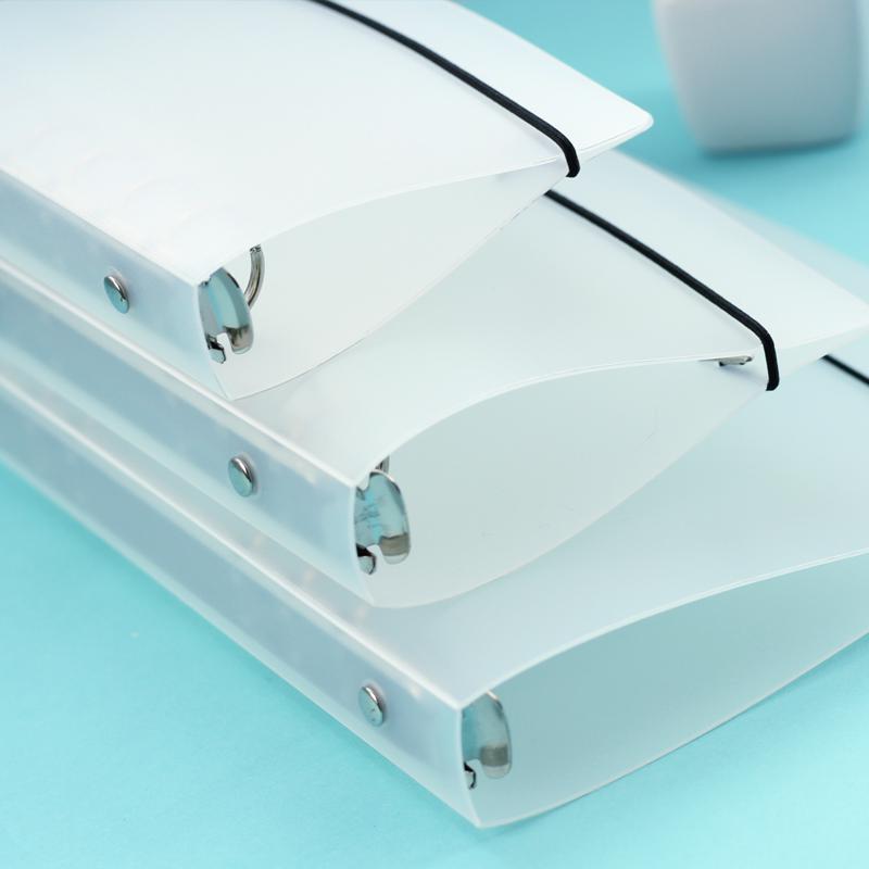 A5 A6 A7 Matte PP Clear Loose Leaf Ring Binder Inner Core Spiral Cover W// 6 Hole