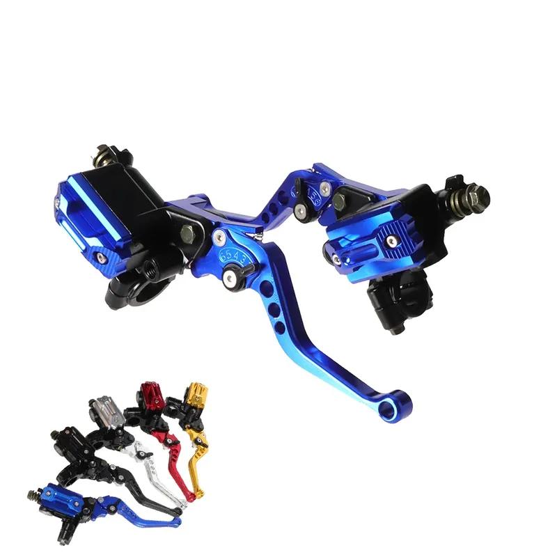 7/8" 22mm CNC Aluminum Motorcycle Handlebar Control Levers Clutch Master Cylinder Pump for Yamaha Kawasaki Suzuki Motorbike