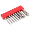 9pcs Hex Screwdriver Bit Set Rustproof S2 Steel Magnetic Ball Head Hex Bits 1 4 Inch Hex Shank50mm