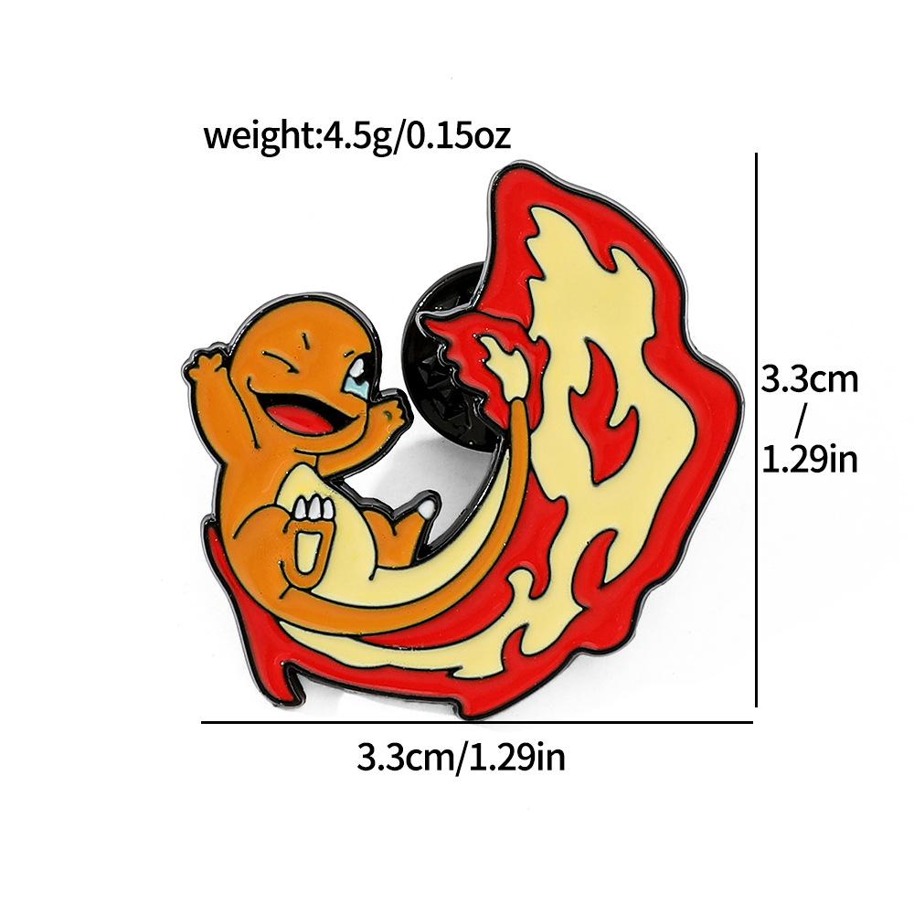 Japanese Creative Pokémon Metal Badge Pokémon Pokémon Frog Seed Alloy Brooch