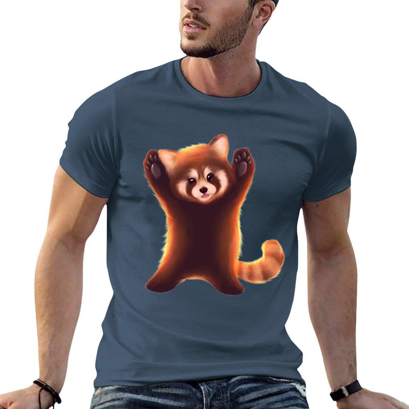 Cute Red Panda T-Shirt g Unisex t shirts for Unisex cotton t shirts Unisex 100% anime tshirt T-shirt S