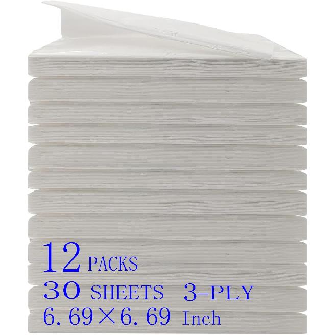 Car Tissue Refills, Facial Tissues For Car Sun Visor, Napkin Refills For Auto Visor Tissue Holder, Ultra Soft Facial Tissue, 3-Ply, 30 Sheets Each