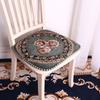 Vintage Dining Chair Cushion Floral Pattern Buttocks Pad Embroidered Chair Mat  Office Classroom
