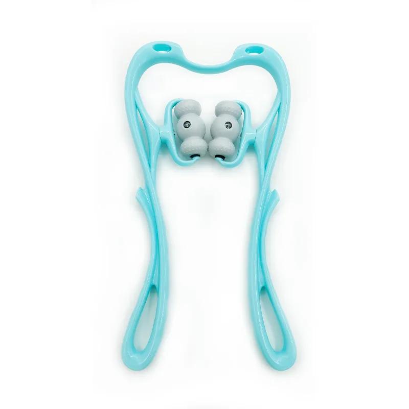 

Массажер для шеи Облегчение боли Глубокий массаж тканей 360 градусов Роликовый массажер для шеи плеч талии ног ступней ручной инструмент для релаксации