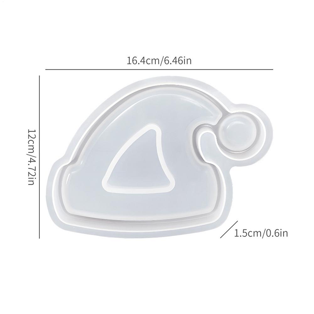 

DIY Christmas Tree Christmas Hat Silicone Mold Christmas Hat Tray Mold Christmas Desktop Decoration Christmas Snack Tray