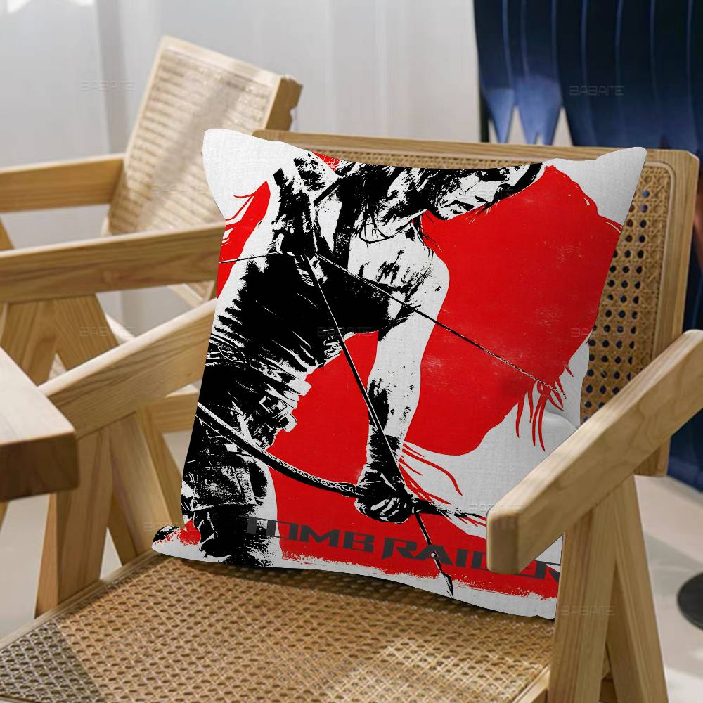 Hot Vedio Game Tomb Raider 123 Lucky Dragon Pillow Cover Sofa Cushion Cover Home Room Decoration Children Gift