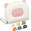 PU Multi Slot Card Holder Wallet Women Men Credit Card Case Zip Coin Purse