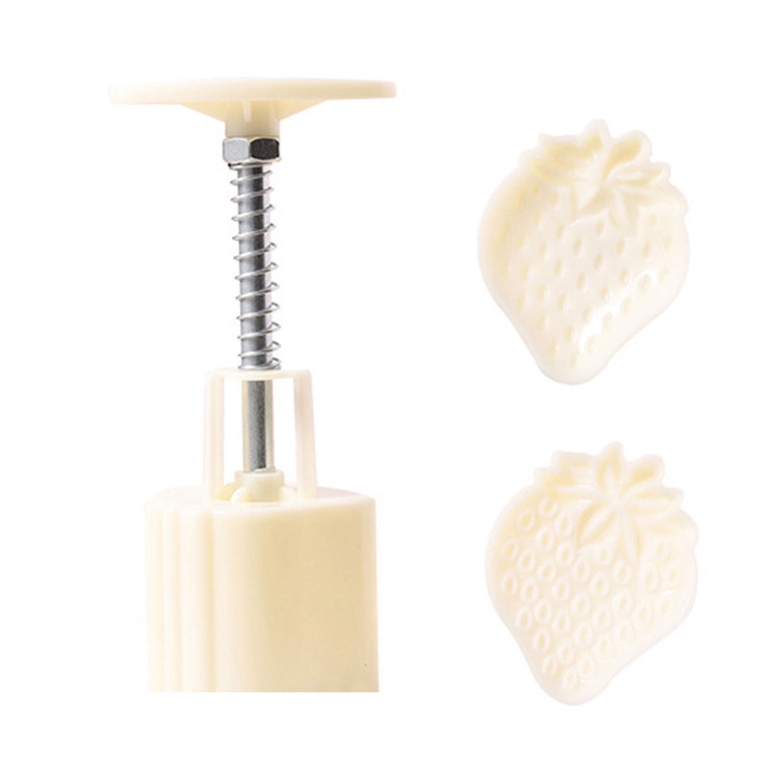 

Plastic Mooncake Moulds Strawberry Shape Mung Bean Cake Molds Mooncake Tools Plastic Material for Moon Festival Baking