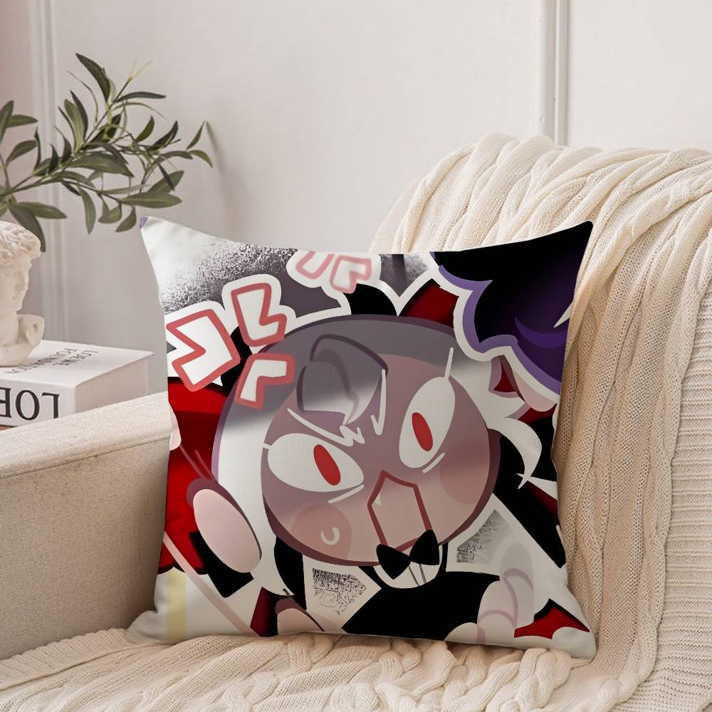 Game C-Cookie Run Kingdom Pillow Case Home Decor Throw For Sofa Bed Car Room Decor Gift Idea