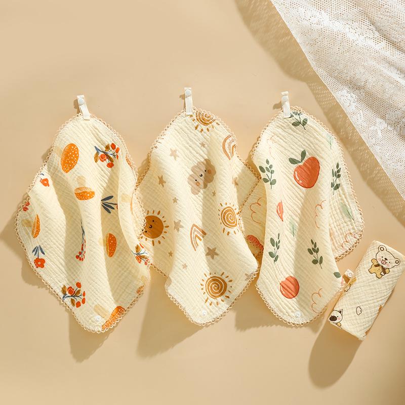 Baby Cotton Bib & Scarf Set - Infant Triangle Design