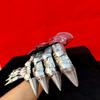 Medieval Nazgul Etching Gloves Set Pair Of Gothic Gauntlet Gloves Halloween Costume Role Play Cosplay Costume Gauntlets