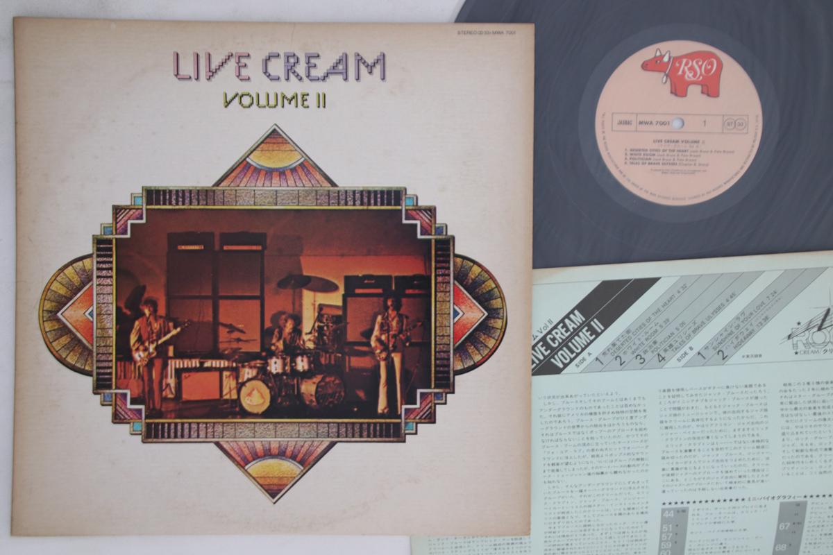 Виниловая пластинка CREAM  Live Cream Volume II MWA7001 RSO 1979 Япония Рок Б/у