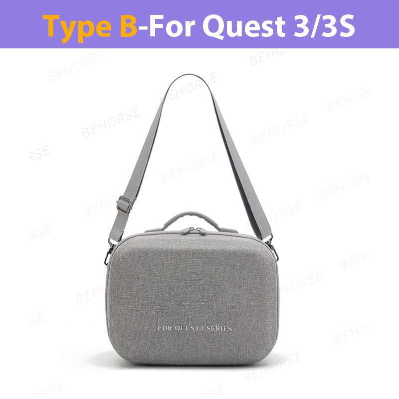 Shoulder Bag For Quest 3S/3 Large Hard Shell Bag Travel Carrying Box For Quest 3/3S Dust-proof Storage Bag VR Accessories