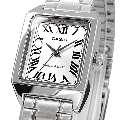 CASIO Standard LTP-V007D-7B Silber Damen-Quarz-Uhr
