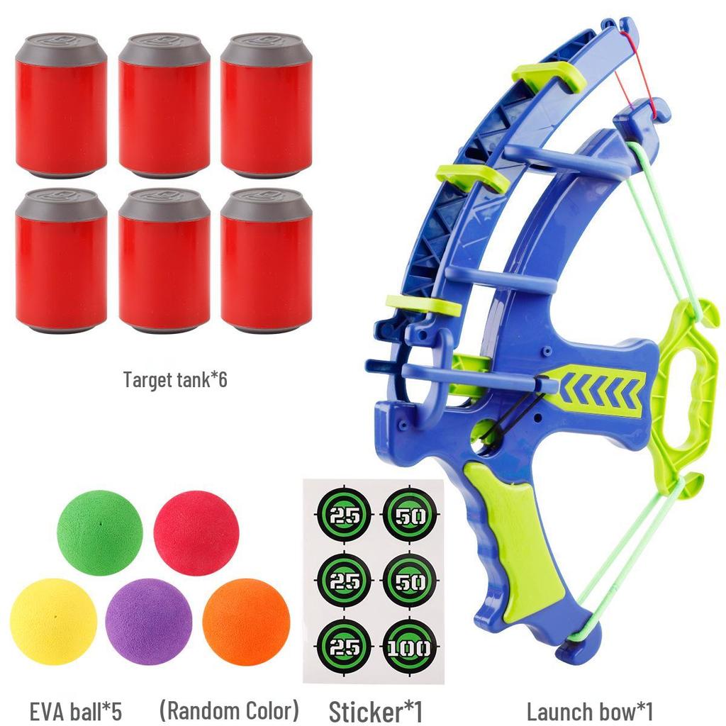 Catapult Sticky Ball & Bow Set: Educational Parent-Child Cartoon Dartboard Toy