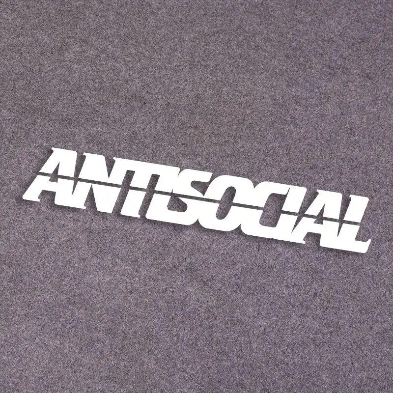 "ANTISOCIAL"Stickers,cool & Funny stickers,Decoration for Car Truck Motorcycles  Laptop