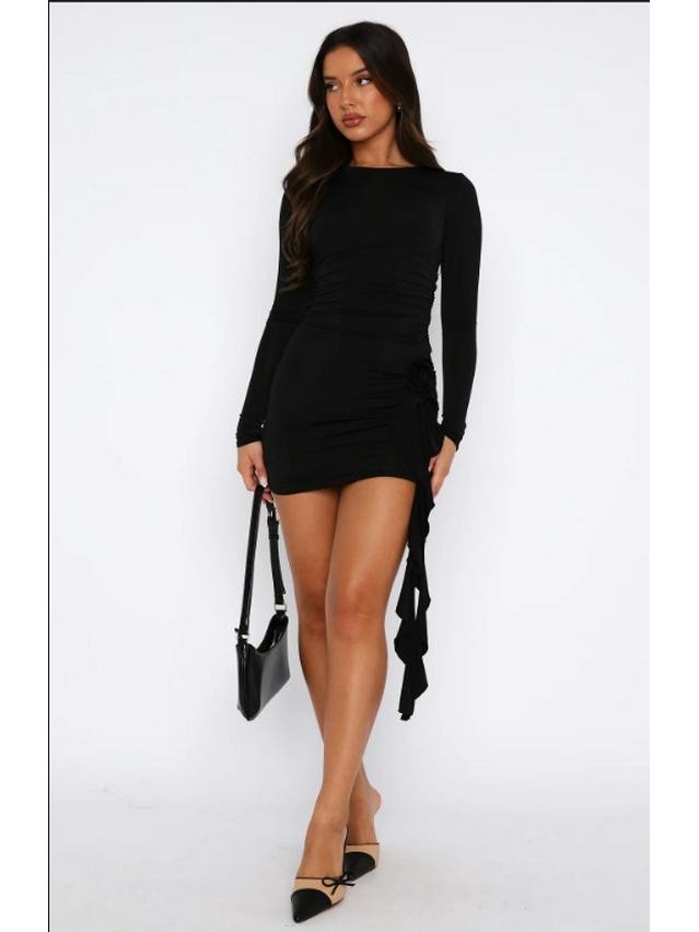 2023 Summer European & American Sweet Cool Girl Hip-Wrapped Slim Dress