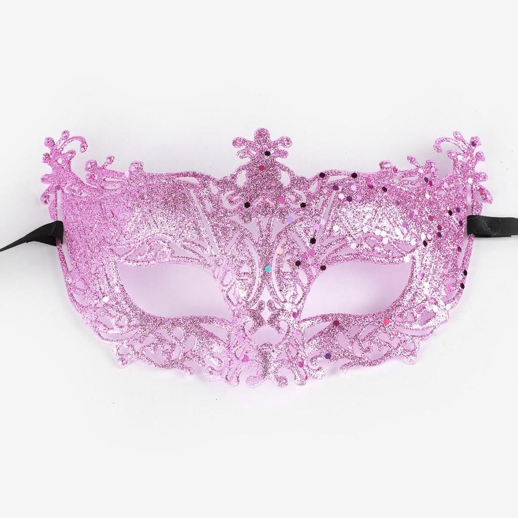 Goldener Glitzer Venezianische Fuchs Halbmaske für Karneval & Halloween