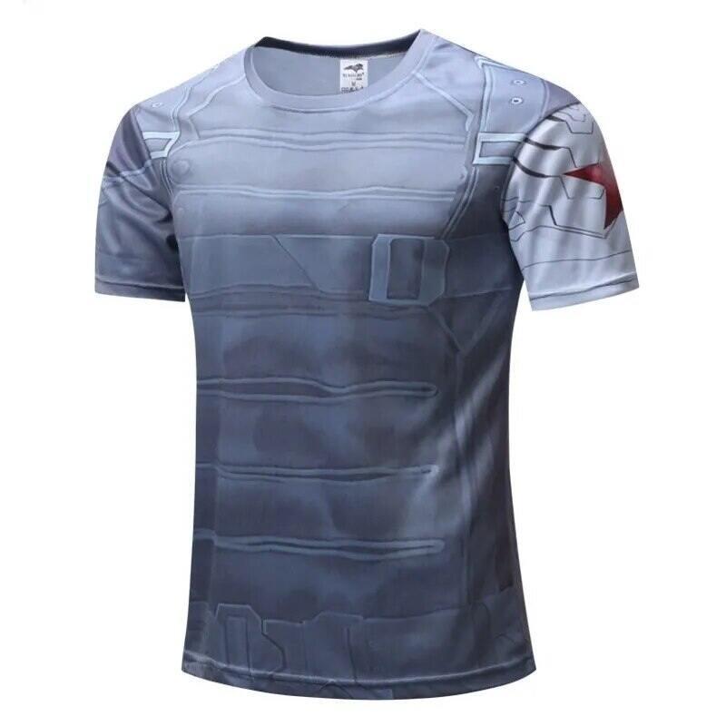 2026 New 3D Print T Shirt Mens Short Sleeve Hot Captain Inspired Comic Book America Superhero Printed T-Shirt for men