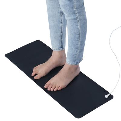 Erdungsmatte mit 15ft Erdungskabel, Leitfähiges Erdungspad für Schlaf, Schmerzlinderung, Entzündung & Energie – Universelle Therapiematte, 10 x 26,7"