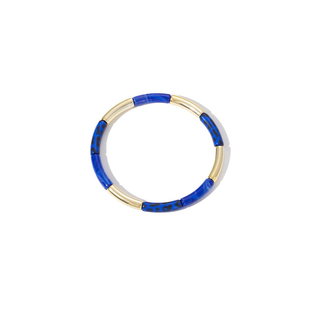 Módní leopardí potisk Personalizovaný bambusový náramek Vysoká kvalita kovový styl Módní náramek Retro vynikající náramek