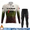Termal Fleece Cycling Jersey Men's Winter Suit TEKR Thermal Man Outfit 2026 Mens Long Sleeve Clothing Jumper Set Ciclismo Hombre