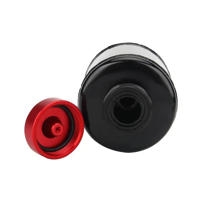 Racing Power Steering Fluid Reservoir Tank with Clamps Aluminium Alloy Fuel Cell Surge Tank Power Steering Oil Catch Can Tank