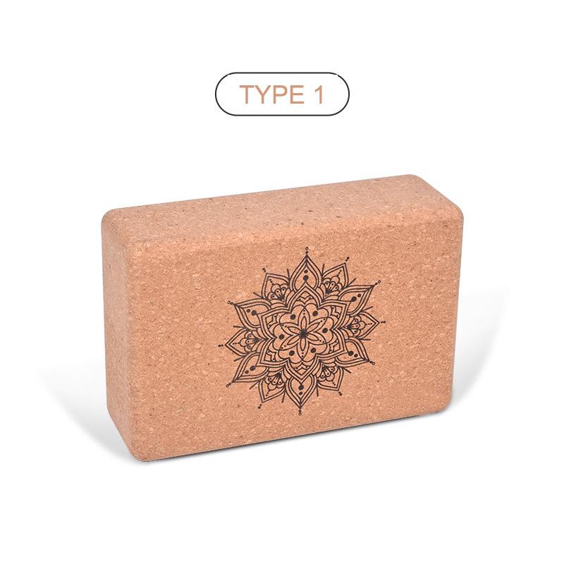 Пробковый блок для йоги Экологически чистый Натуральный пробковый кирпич 23*15*7.5см Нескользящий пробковый блок Аксессуары для йоги Фитнес для танцевальных тренировок