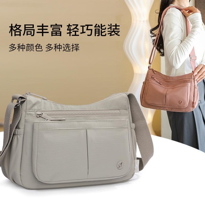 Casual Damenhandtaschen mit großem Fassungsvermögen, neue Sommerprodukte, leichte Umhängetaschen mit mehreren Fächern, modische einfache Messenger-Bags aus Nylon