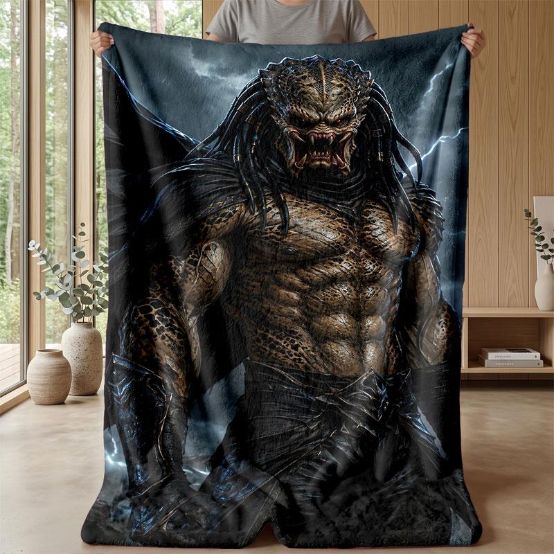 Soft Flannel Blanket Lightweight Cozy Bedroom Living Room CoverPredator