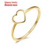 Women's Stainless Steel Love Heart Hollow Ring - Non-Fading Titanium Steel Couple Bands