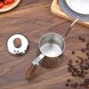 FUN COFFEE Drip Pot Open Fire Boca Estreita 600ml Drip Pot Popular Alça de Madeira Boca Estreita Alça de Aço Inoxidável Alça de Madeira com Tampa