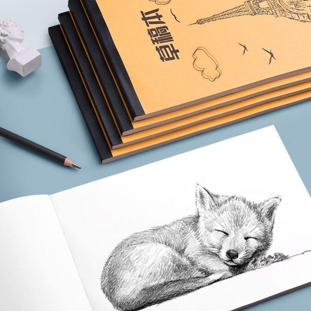 50/100 Sheets Thickened Draft Paper Tearable Painting Sketchbook Simple Notepad  School Office