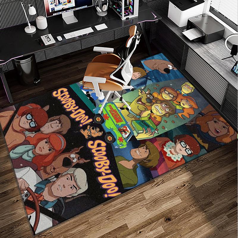 Scoo-dog Halloween Mystery Office Rug Chair Mat, Game Carpet, Suitable for Front Door, Bedroom, Living Room, Desk, Holiday Gift