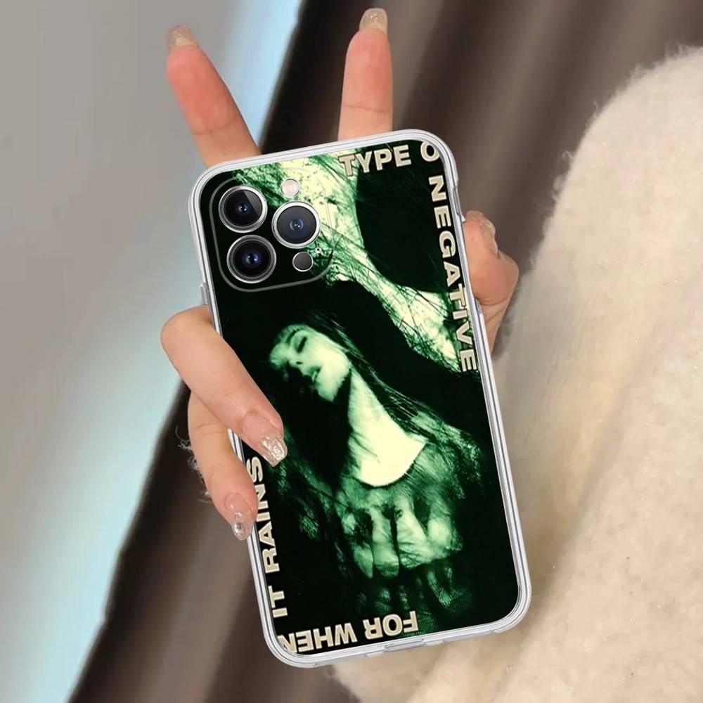 Rock Band T-Type O Negative Music For IPhone 17 16 15 14 13 12 Mini 11 Pro Max Transparent Case