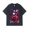 275 GSM Washed T-shirts 100% Cotton Oshi no Ko V2 Print Unisex Heavy Cotton T Shirt