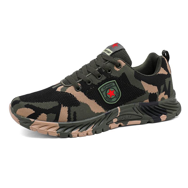 Spring and summer camouflage shoes Outdoor mountaineering training shoesbreathable, wear-resistant and slip-resistant labor insurance camouflage shoes