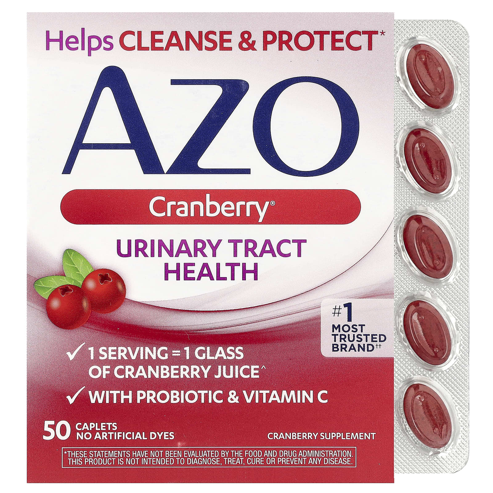 

Cranberry®, Urinary Health, 50 Tablets