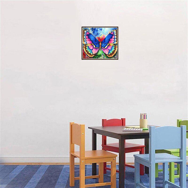 Diamond Painting Butterfly Flower Full Drill Round Animal Diamond Embroidery Cross Stitch