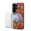 Samsung S26 Ultra Floral Magnetic Leather Case with Card Slot - Fits S23, S24 FE, S25