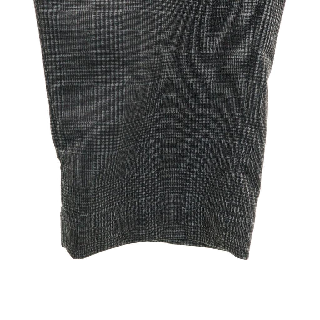 Ships Check Pattern Easy Slacks Pants M Charcoal Gray Men's Used