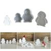 Creative Penguins Sturdy Silicone Mould for Candle and Soap Making Reusable Craft Ornament for Home Decoration