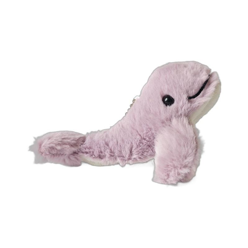 Söt Havsdocka Plyschleksak Liten Delfin Val Hänge Nyckelringstillbehör Gåva
