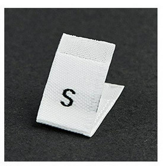 Free Shipping Woven Label: One Size Embroidered Clothing Tag & Sticker